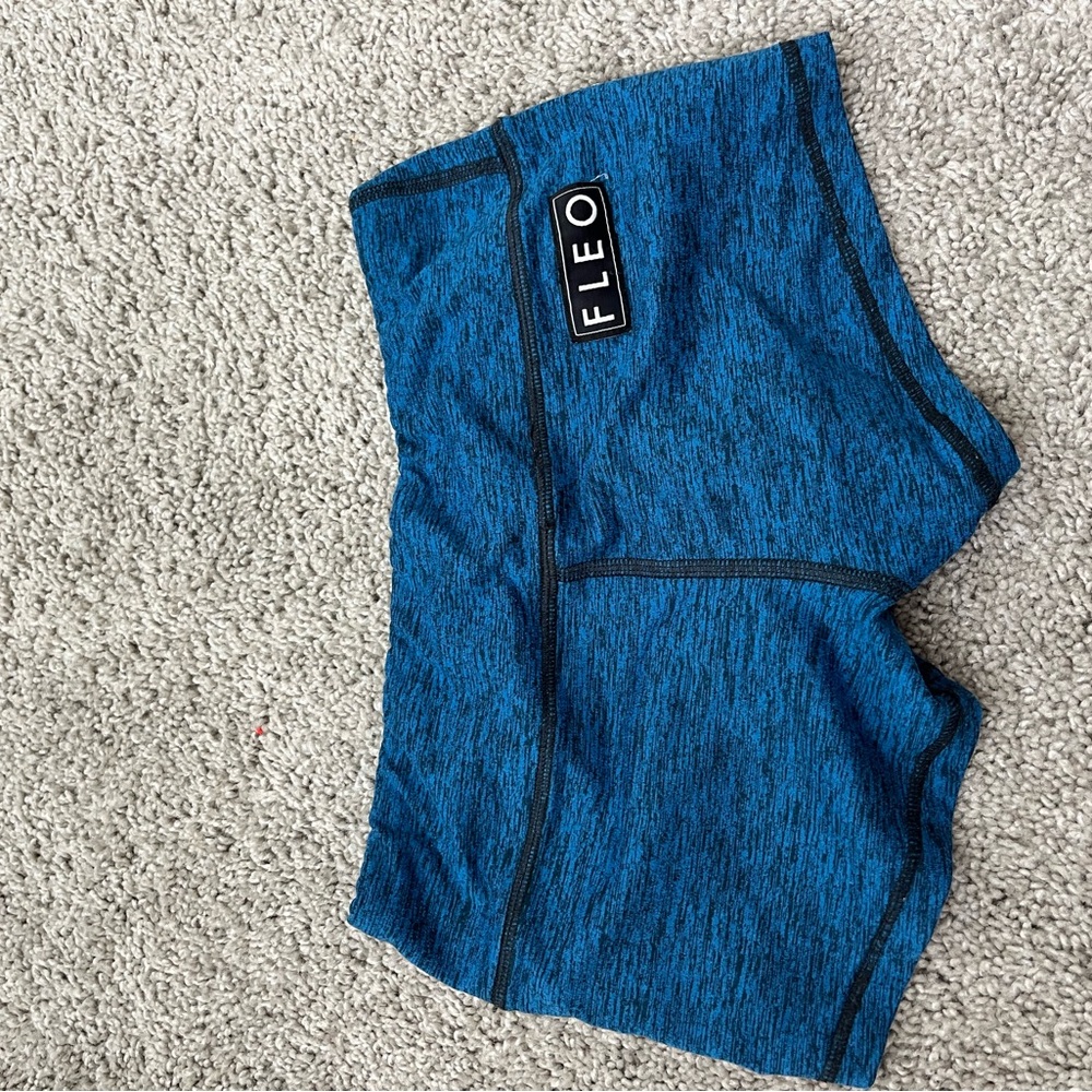 2.5” Heather Blue Fleo Shorts